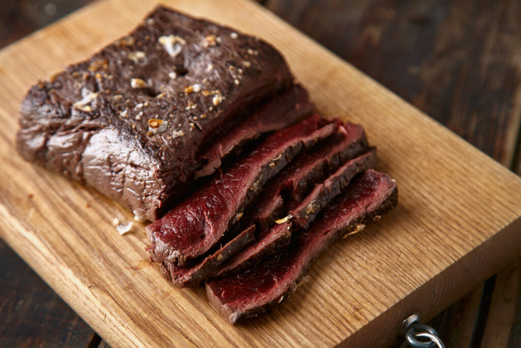 2 Slices of smoked brisket